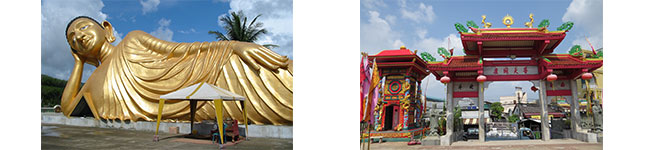 Chinese - and Thai Buddhas all around Phuket