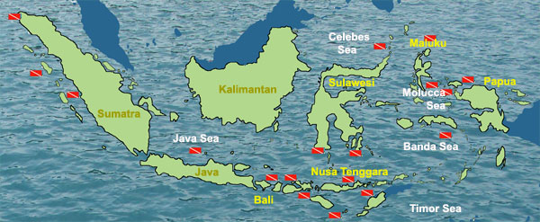 Map Diving Indonesia 
